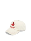 Isabel Marant Tyron Logo-embroidered Canvas Baseball Cap In Ecru Red