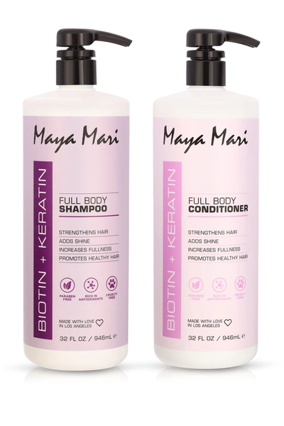 Maya Mari Biotin + Keratin Shampoo & Conditioner 2 Pack Set