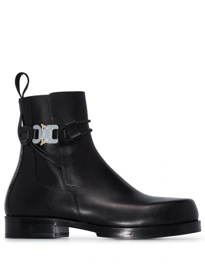 Alyx Rollercoaster Leather Chelsea Boots In Black