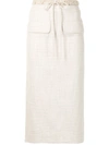 REJINA PYO TAYLOR DRAWSTRING MIDI SKIRT