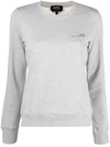 Apc Item Sweatshirt In Pale Heather Gray In Grey