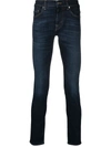 7 FOR ALL MANKIND DARK-WASH SKINNY FIT JEANS