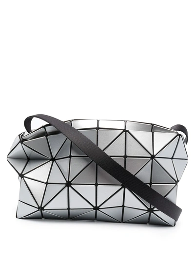 Bao Bao Issey Miyake Carton Metallic-effect Cross-body Bag In Grey