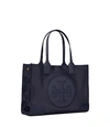 Tory Burch Ella Small Tote Bag In Navy Blue
