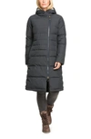 ROXY EVERGLADE HOODED LONG PUFFER COAT,ERJJK03379