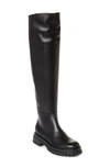 GIANVITO ROSSI OVER THE KNEE LEATHER BOOT,G80355-20GOM-CLN