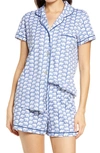 Roller Rabbit Party Stripe Polo Pajama Set In Blue