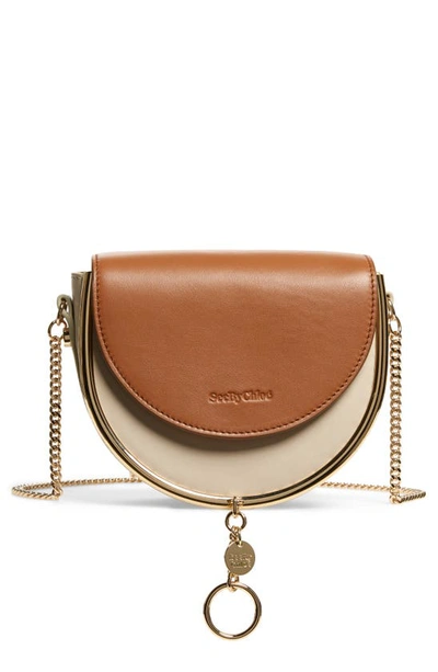 See By Chloé Mara Evening Bag Combo In Beige,brown