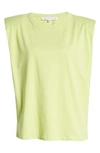 Endless Rose Padded Shoulder T-shirt In Pistachio