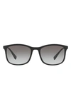 Prada 01ts Rectangle Men's Sunglasses In Grey