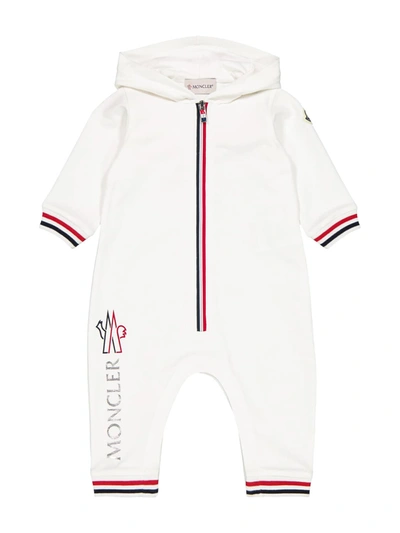 Moncler Kids Overall For Unisex In White