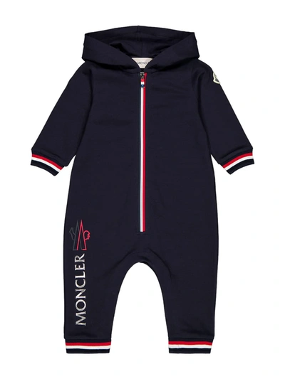 Moncler Kids Overall For For Boys And For Girls In Blue