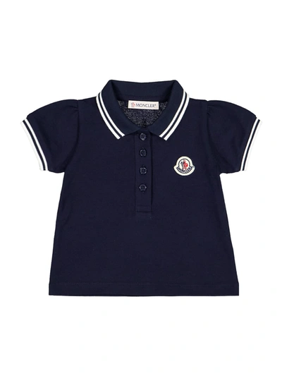 Moncler Babies' Kids Polo Shirt For Girls In Blue