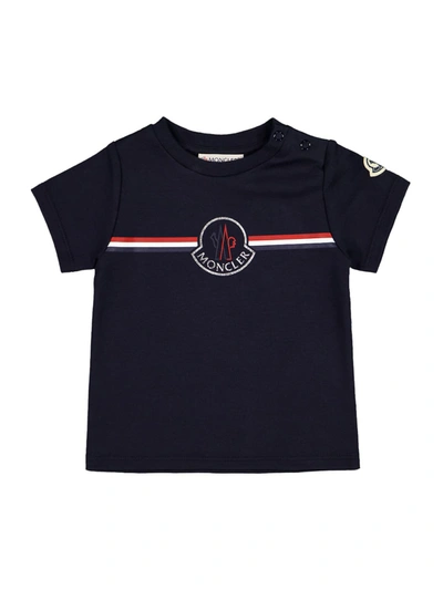 Moncler Babies' Kids T-shirt For For Boys And For Girls In Blue