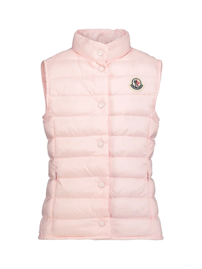 Moncler Kids' “liane”尼龙羽绒马甲 In Pink