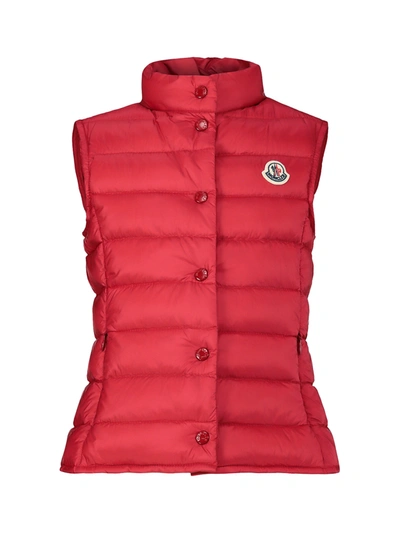 Moncler Kids Vest Liane Vest For Girls In Red