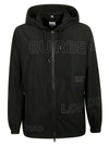 BURBERRY LOGO PRINT DETAIL WINDBREAKER,8036855 A1189 BLACK