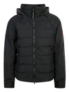 Canada Goose Updated Hybridge Base Padded Jacket In Black