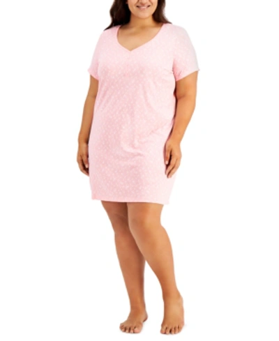 Charter Club The Everyday Cotton Plus Size Sleep Shirt, Created For Macy's In Paisley Floral