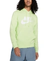 Nike Sportswear Club Fleece Men's Graphic Pullover Hoodie In Light Liquid Lime,light Liquid Lime