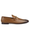 GUCCI MEN'S JORDAAN LEATHER LOAFERS,400098465760