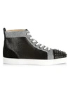 CHRISTIAN LOUBOUTIN MEN'S LOU SPIKES ORLATO HIGH-TOP trainers,0400012826052