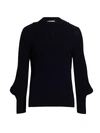 VICTORIA BECKHAM WOOL-BLEND KNIT CUTOUT SWEATER,400013496689