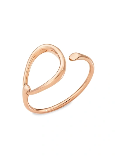 Pomellato 18k Rose Gold Fantina Cuff Bangle Bracelet In Rose Gold-tone