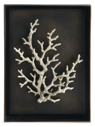 Michael Aram Ocean Coral Shadow Box In Silver