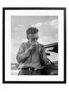Sonic Editions James Dean On The Set Of The Movie Giant Art Print