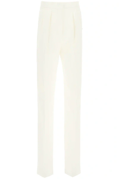 Sportmax Tailored Trousers With Pleats In Burro