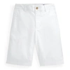 Polo Ralph Lauren Kids' Straight Fit Stretch Chino Short In White