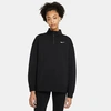 Nike Women's Sportswear Trend Quarter-zip Fleece Sweatshirt In Black