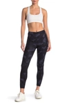 90 Degree By Reflex Yogalicious Lux Camo High Waisted Side Pocket Leggings In Camo Navy Combo