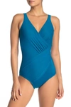 Miraclesuit Must Have Oceanus One-piece Swimsuit In Peacock Bu