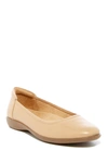 Naturalizer Flexy Leather Flat In Nude
