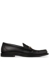 JIMMY CHOO MOCCA STAR CHAIN LOAFERS