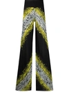 RICK OWENS ABSTRACT PRINT WIDE-LEG TROUSERS