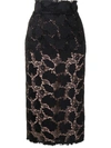 N°21 LACE PENCIL SKIRT