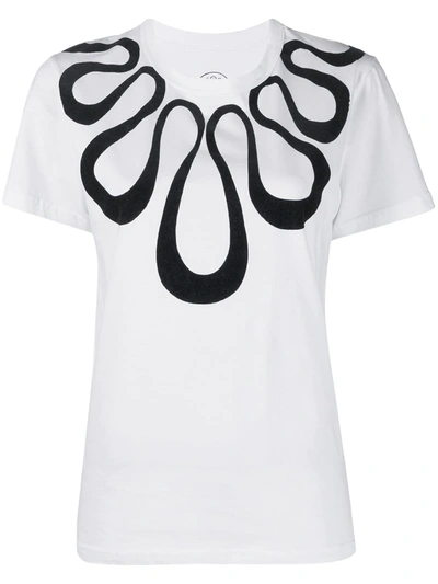 10 Corso Como Eden Necklace Print T-shirt In White