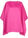 VALENTINO DRAPED BUTTON CAPE