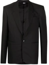 Random Identities Single-breasted Tailored Blazer In Black