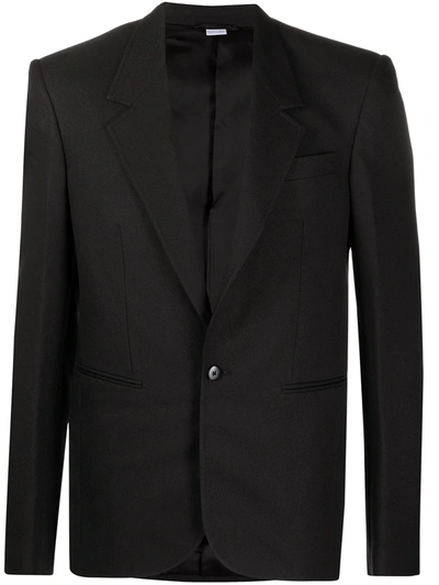 Random Identities Single-breasted Tailored Blazer In Black