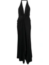 ALEXANDRE VAUTHIER BACKLESS PLUNGING MAXI DRESS