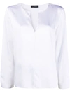 PIAZZA SEMPIONE V-NECK LONG-SLEEVE BLOUSE