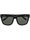 Linda Farrow Freya Oversized Frame Sunglasses In Black