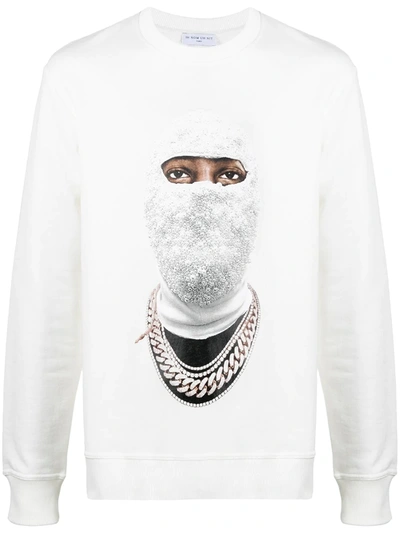 Ih Nom Uh Nit Graphic-print Cotton Sweatshirt In Neutrals