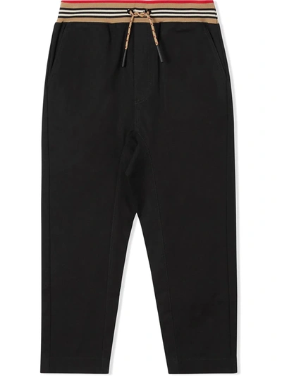 BURBERRY TEEN ICON STRIPE TRACK PANTS