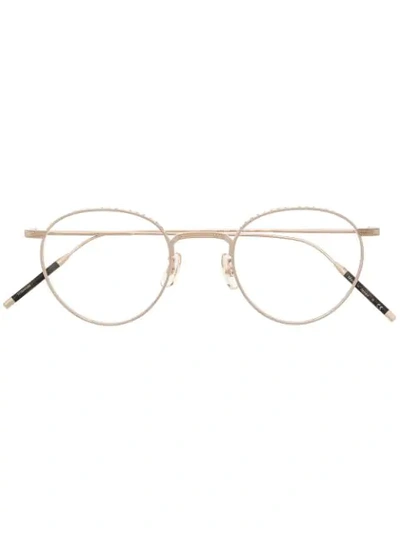 Oliver Peoples Tk-1 Round Frame Glasses In Gold