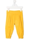 FENDI EMBROIDERED LOGO TROUSERS